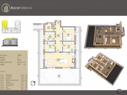 Prodej bytu, 5+kk, 171 m²