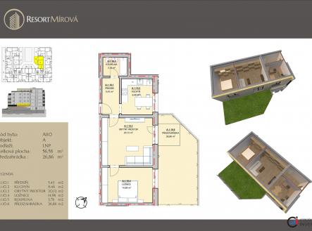 Prodej bytu, 2+1, 83 m²