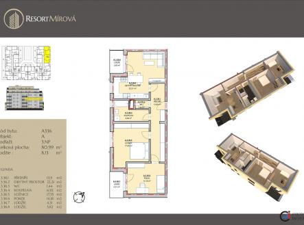 A336 | Prodej bytu, 3+kk, 89 m²