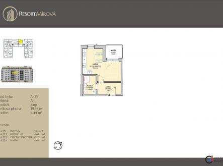 A455 | Prodej bytu, 1+kk, 34 m²