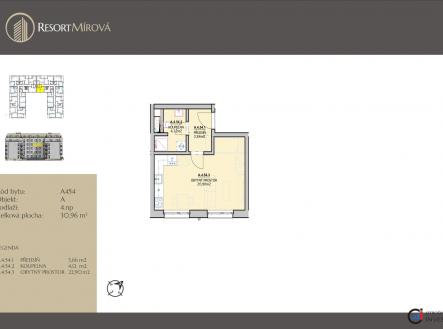 A454 | Prodej bytu, 1+kk, 31 m²