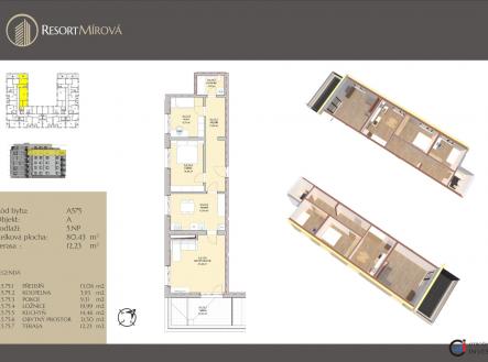 A575 | Prodej bytu, 3+kk, 93 m²