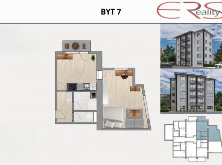 Byt 7 | Prodej bytu, 2+kk, 41 m²