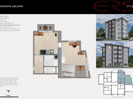 Byt15 | Prodej bytu, 2+kk, 47 m²