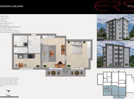 Byt5 | Prodej bytu, 2+1, 52 m²