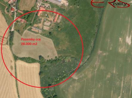 Mapa | Prodej - pozemek, trvalý travní porost, 28 150 m²