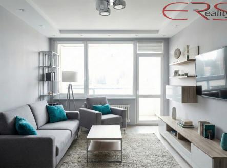 ob. pokoj vizualizace | Prodej bytu, 3+1, 76 m²