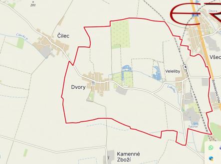 Mapa 3 | Prodej - pozemek, zemědělská půda, 14 829 m²