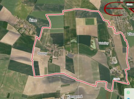 Mapa 2 | Prodej - pozemek, zemědělská půda, 14 829 m²