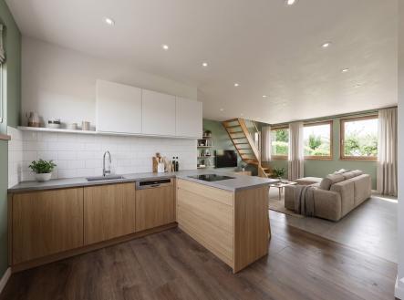vizualizace | Prodej - chata/rekreační objekt, 60 m²