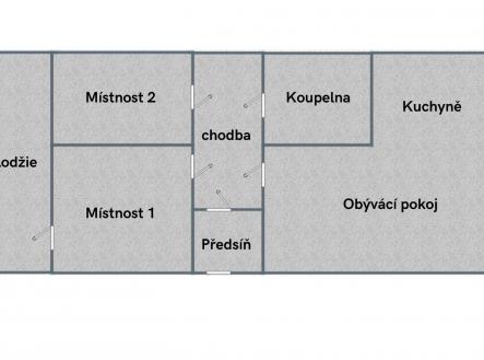 . | Pronájem bytu, 3+kk, 67 m²