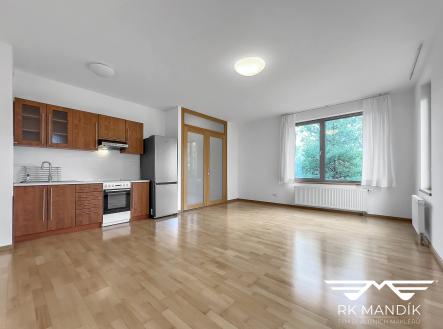 Obývací pokoj s kuchyňským koutem | Prodej bytu, 1+kk, 35 m²