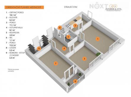 Prodej bytu, 3+1, 65 m²