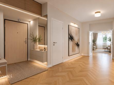 vizualizace chodba | Prodej bytu, 2+1, 79 m²