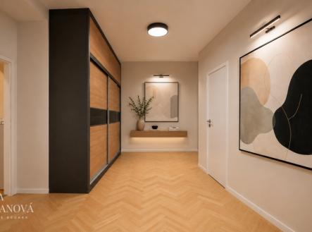 vizualizace chodba | Prodej bytu, 2+1, 79 m²