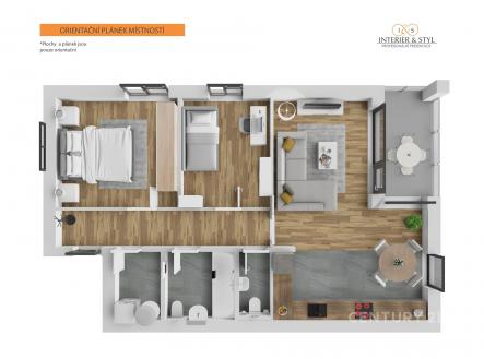 . | Prodej bytu, 3+kk, 74 m²