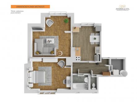 . | Prodej bytu, 2+1, 70 m²