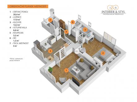 . | Prodej bytu, 2+1, 70 m²