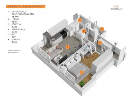 . | Prodej bytu, 2+kk, 43 m²