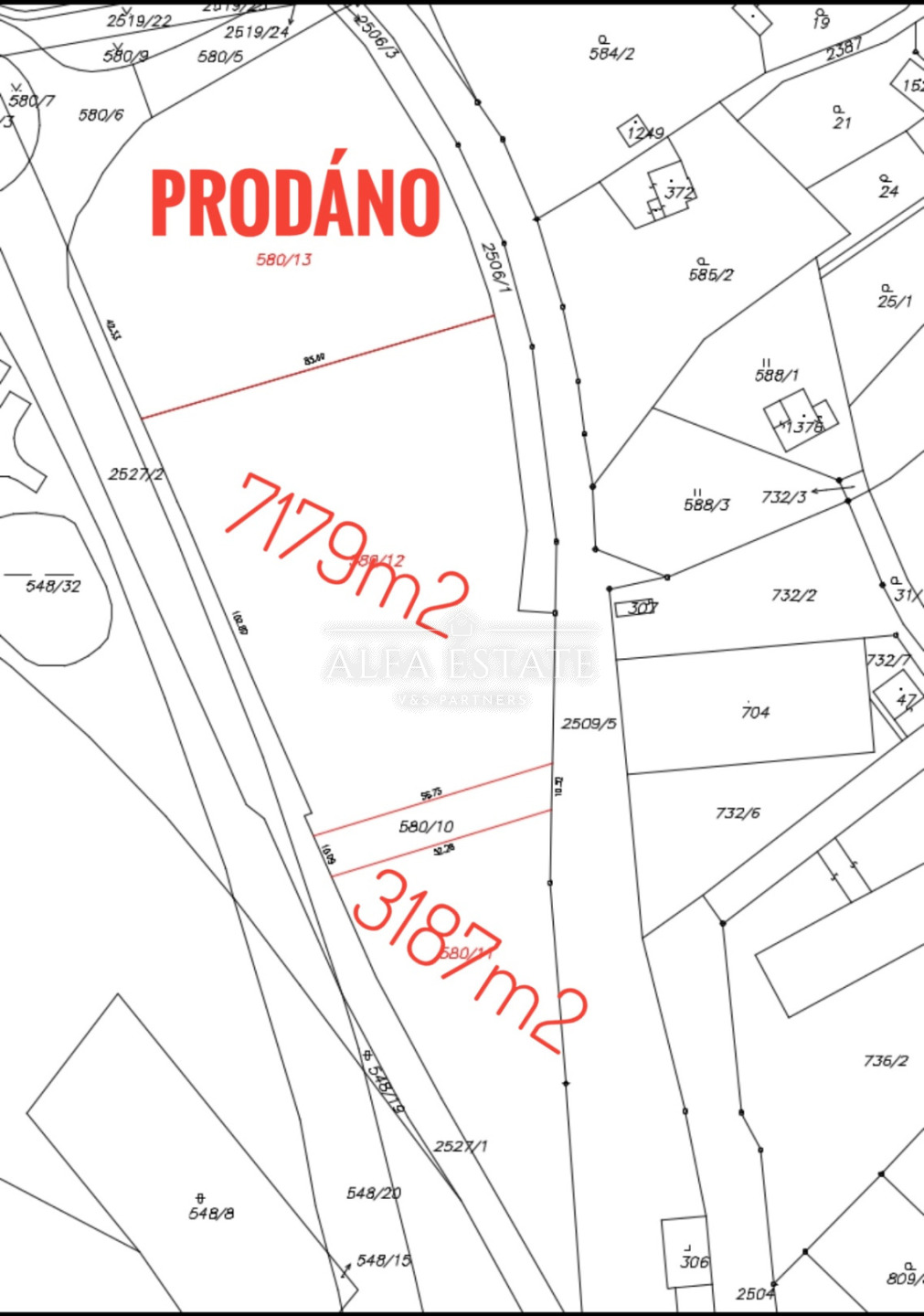 Prodej komerčního pozemku 3460 m2, Hroznětín