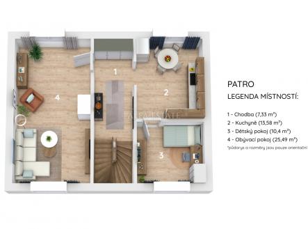 Půdorys | Prodej - dům/vila, 117 m²