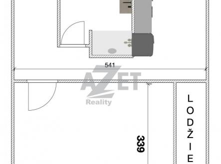Půdorys 1+1 Dr. Martínka.jpg | Prodej bytu, 1+1, 33 m²