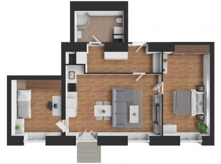5912-Dvorce3Da.jpg | Prodej bytu, 3+kk, 74 m²