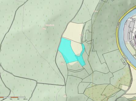 Mapa Český Krumlov.jpg | Prodej - pozemek, zemědělská půda, 16 536 m²
