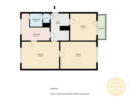 PDORYS.jpg | Prodej bytu, 3+1, 65 m²