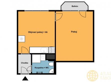2666-Nachodska.jpg | Pronájem bytu, 1+1, 36 m²