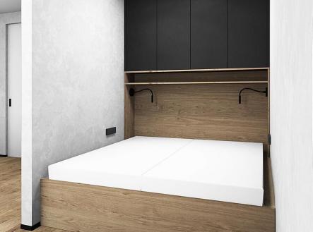 ložnice.jpg | Pronájem bytu, 1+kk, 37 m²