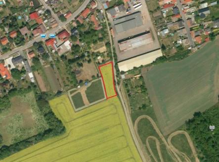 pozemek letecký pohled | Prodej - pozemek pro bydlení, 1 371 m²
