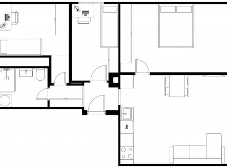 Prodej bytu, 4+kk, 62 m²
