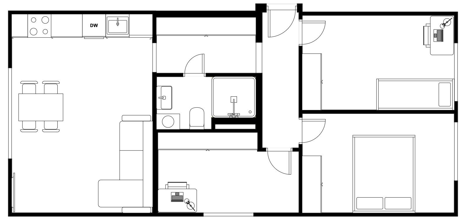 Prodej byt 3 + kk, 60㎡|Hlavní město Praha, Praha, Praha 4, Záběhlice, Bělčická 2840/11, 14100