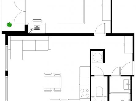 Prodej bytu, 2+kk, 47 m²