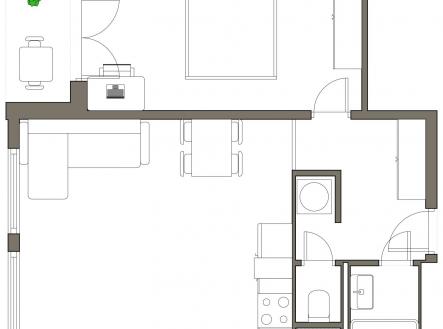 Prodej bytu, 2+kk, 47 m²