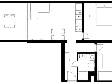 Prodej bytu, 3+kk, 54 m²