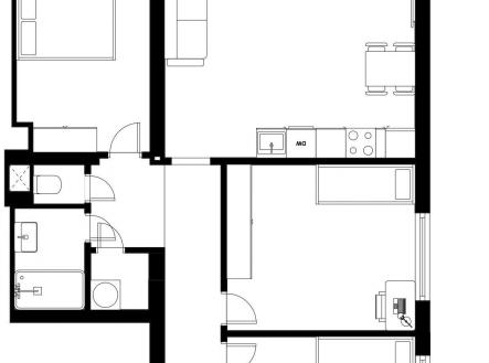 Prodej bytu, 4+kk, 88 m²