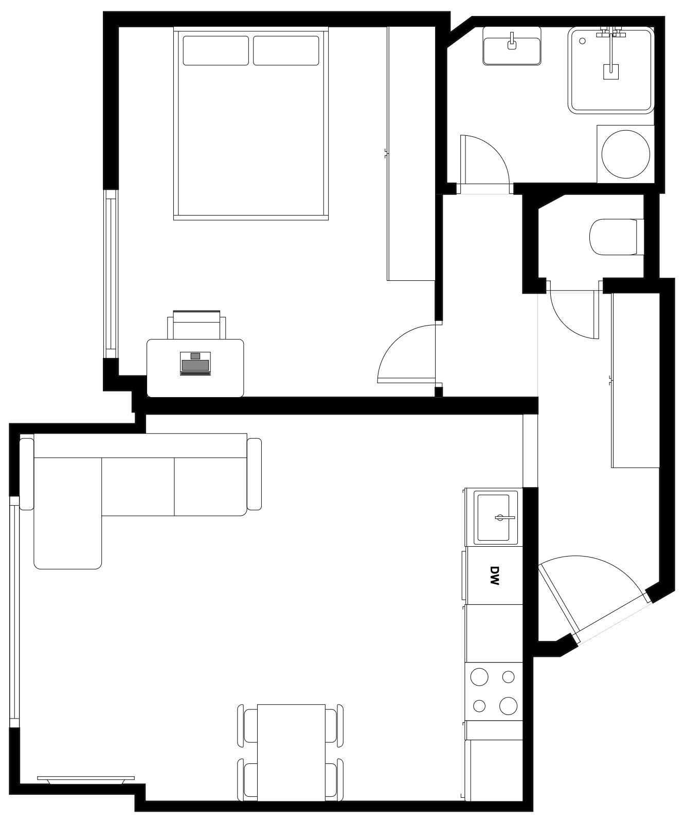 Pronájem byt 2 + kk, 45㎡|Hlavní město Praha, Praha, Praha 3, Žižkov, Jeseniova 2738/127, 13000