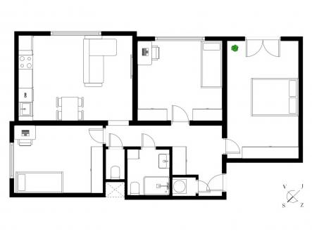 Prodej bytu, 4+kk, 73 m²