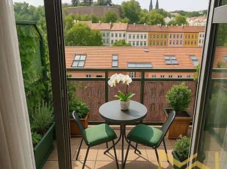 balkon-s-vyhledem-na-mesto-2.jpg | Pronájem bytu, 2+kk, 44 m²