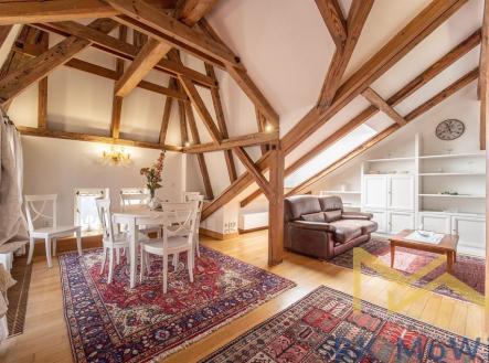 Truhlářská - podkrovní byt (5) | Pronájem bytu, 3+kk, 126 m²