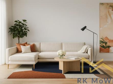 moderni-obyvaci-pokoj-s-minimalismem.jpg | Pronájem bytu, 2+kk, 58 m²