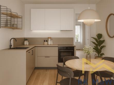 moderni-minimalismus-v-kuchyni-a-jidelne.jpg | Pronájem bytu, 2+kk, 57 m²