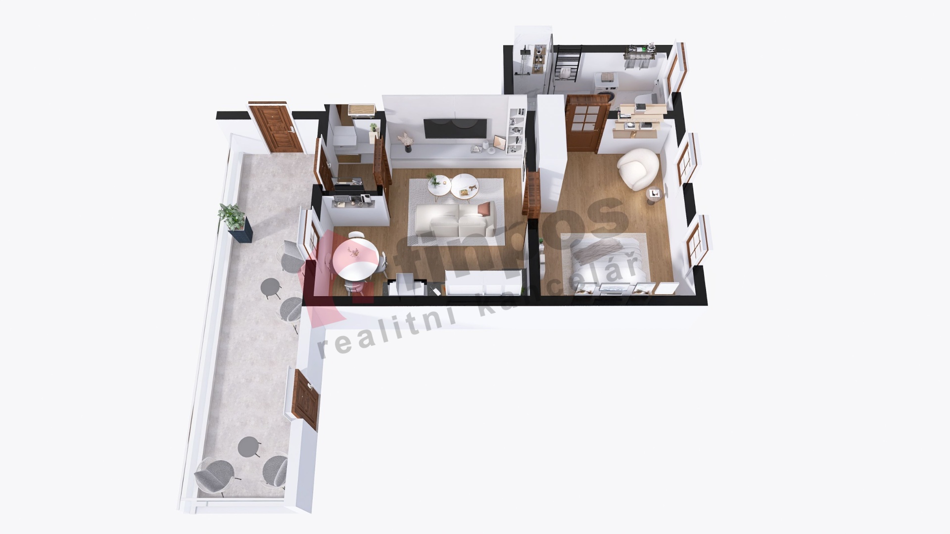 Prodej apartmánového bytu 2kk v Robči, oblast Kokořínsko-Podřípsko