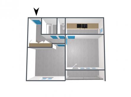 pudorys.png | Pronájem bytu, 2+1, 57 m²