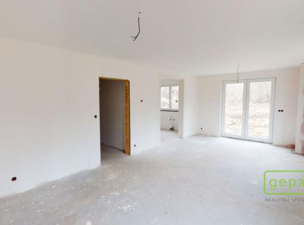 foto před dokončením obývací pokoj | Prodej - dům/vila, 186 m²