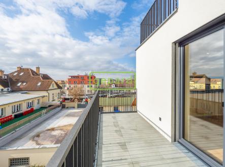 balkon | Pronájem bytu, 2+kk, 45 m²