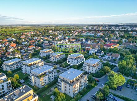 Letecký pohled dům | Prodej bytu, 4+kk, 96 m²