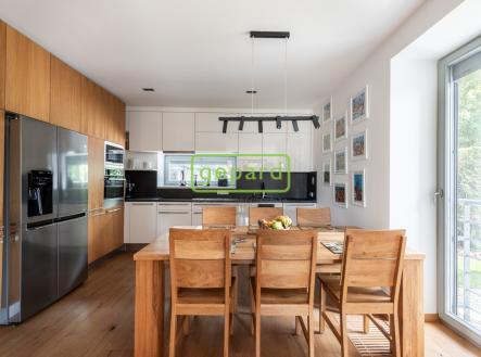 Jídelní část s kuchyní | Prodej bytu, 3+1, 99 m²
